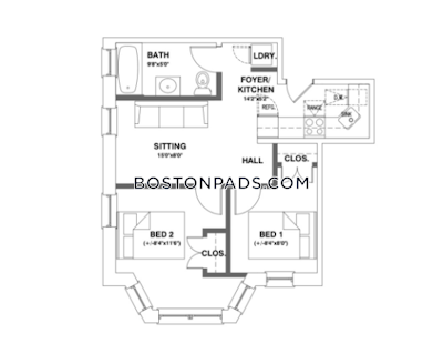 Northeastern/symphony Sunny 2 bed, 1 bath available now on Hemenway St in Boston Boston - $4,100 No Fee
