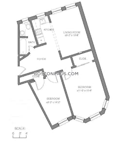 Fenway/kenmore Apartment for rent 2 Bedrooms 1 Bath Boston - $3,600 50% Fee