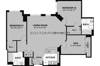 Waltham Apartment for rent 2 Bedrooms 2 Baths - $3,268