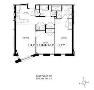 Allston Apartment for rent 2 Bedrooms 2 Baths Boston - $4,800 No Fee