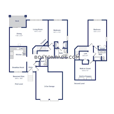 Waltham Apartment for rent 2 Bedrooms 2 Baths - $2,545